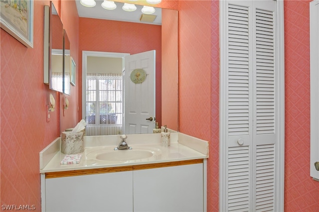 bathroom with vanity