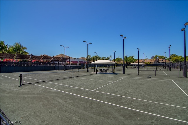 view of tennis court