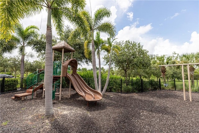 view of jungle gym