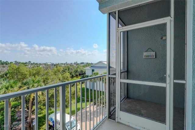 view of balcony