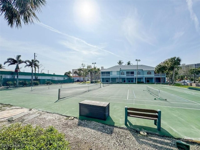 view of tennis court