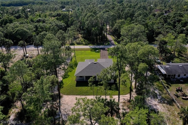 aerial view with a view of trees