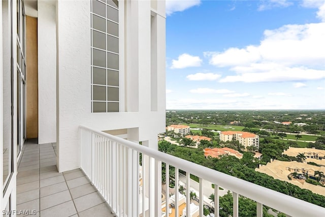 view of balcony