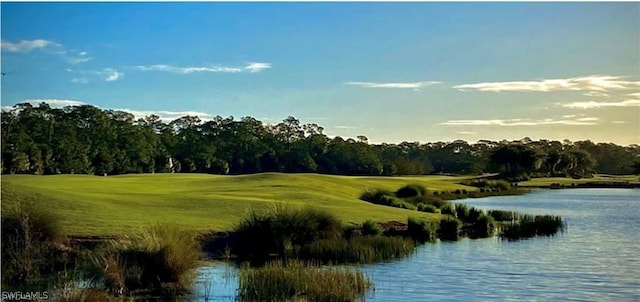 view of home's community featuring a water view