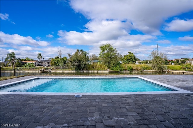 view of pool with a patio