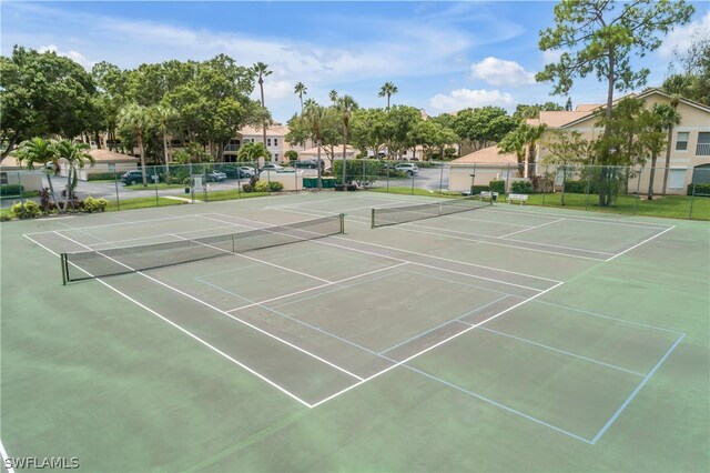 view of sport court