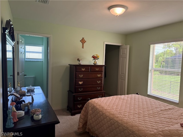 bedroom with carpet flooring