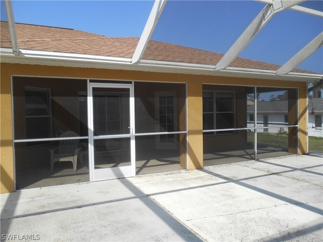 rear view of property with a patio