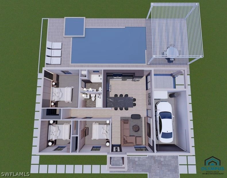 361 Paddock St, Lehigh Acres, FL 33974 - home floor plan