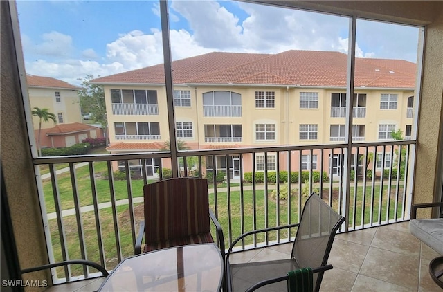 view of balcony