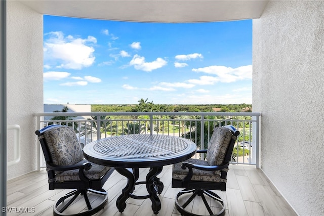 view of balcony