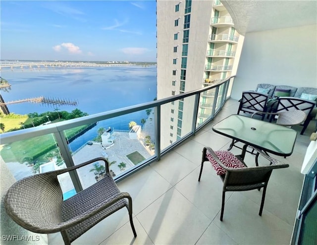 3000 Oasis Grand Blvd Unit 1606, Fort Myers, FL 33916 - balcony with a water view