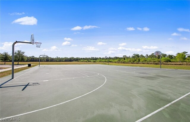 view of basketball court