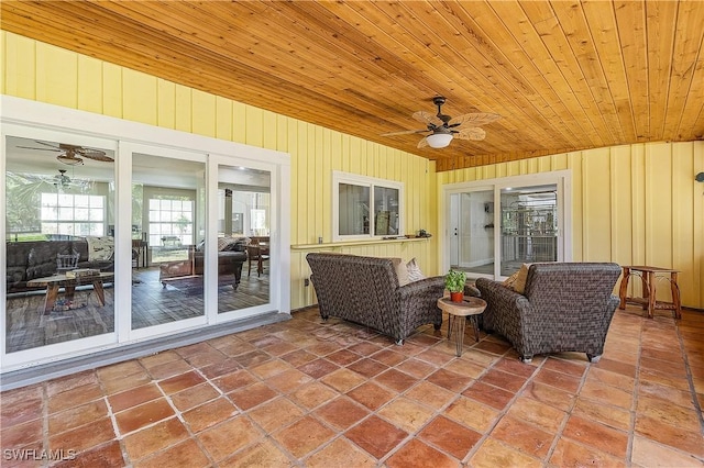 15700 Bahama Way, Bokeelia, FL 33922 - view of patio featuring ceiling fan