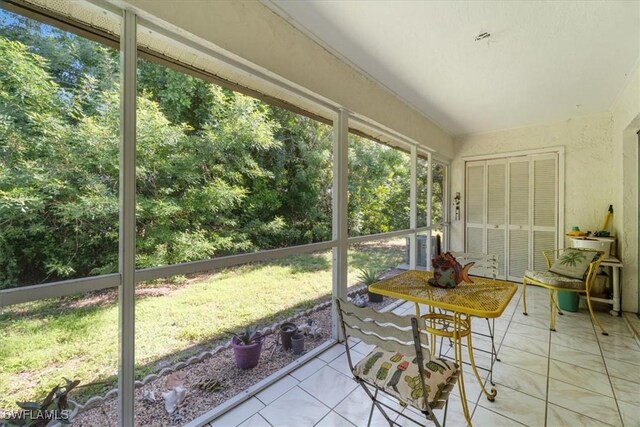 view of sunroom / solarium