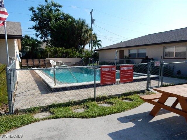 view of pool