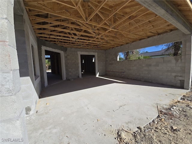 view of patio / terrace featuring a carport