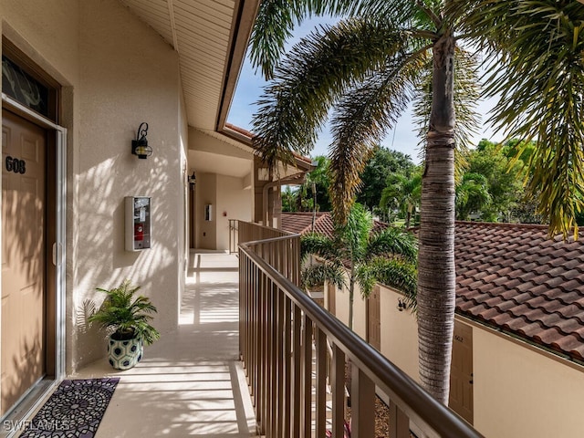 view of balcony