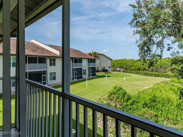 view of balcony