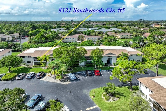 birds eye view of property featuring a residential view