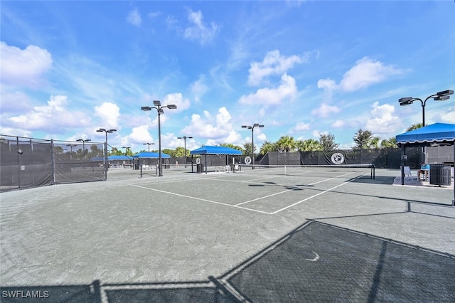 view of tennis court