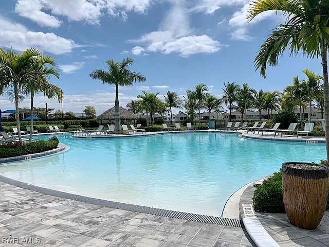 view of pool with a patio area