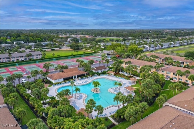 4130 Looking Glass Ln Unit 3802, Naples, FL 34112 - aerial view of residential area with a pool area