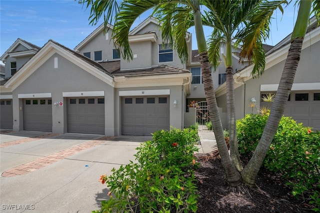 view of front of home featuring a garage