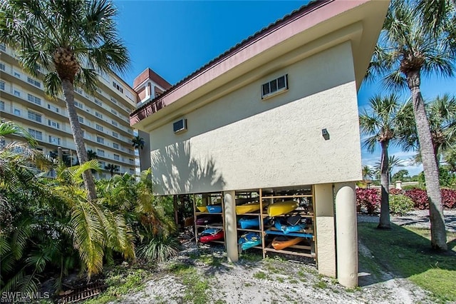 view of property exterior featuring stucco siding