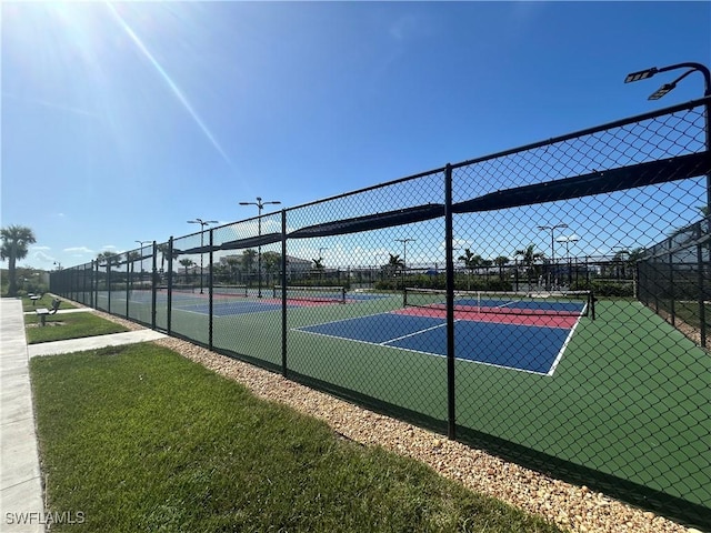 view of tennis court