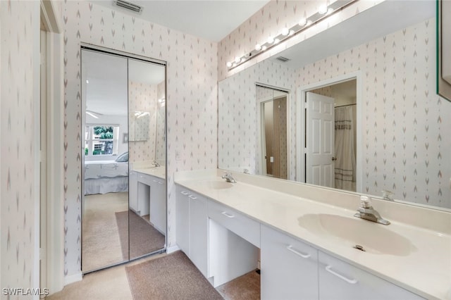 bathroom with vanity