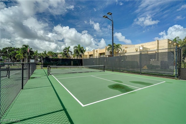 view of sport court