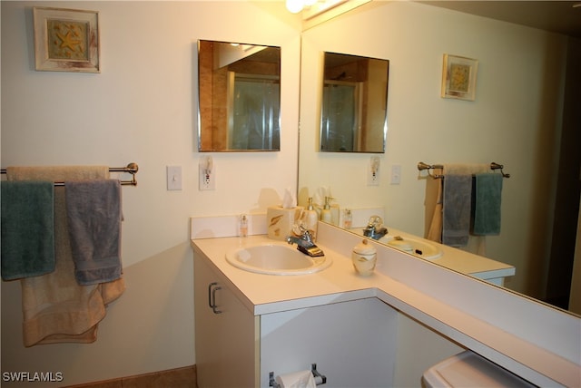 bathroom featuring vanity