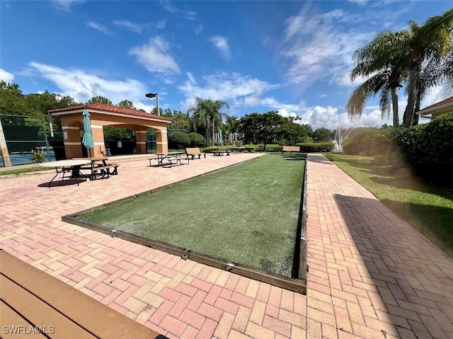 view of home's community with a gazebo