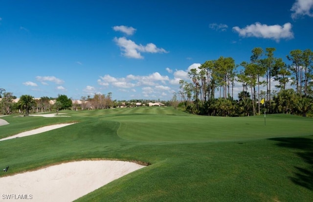 20141 Seagrove St Unit 308, Estero, FL 33928 - surrounding community with golf course view, a putting green, and a yard