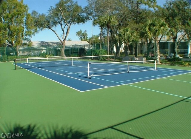 view of sport court