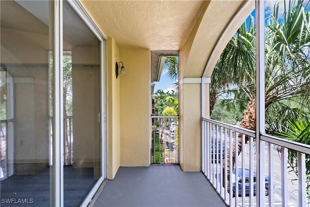 view of balcony