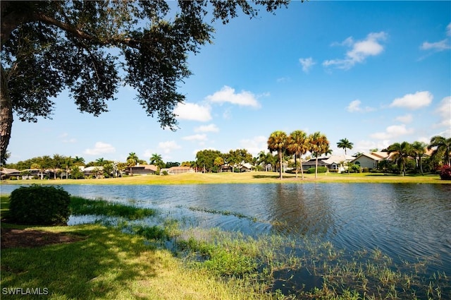 view of water feature