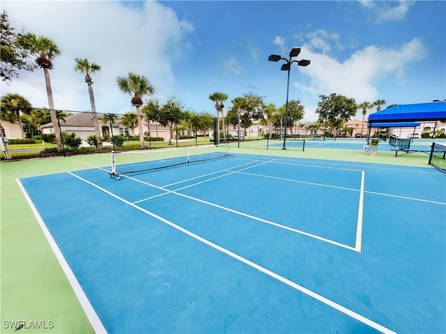 view of sport court