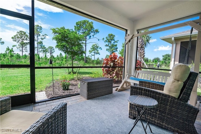 view of sunroom / solarium