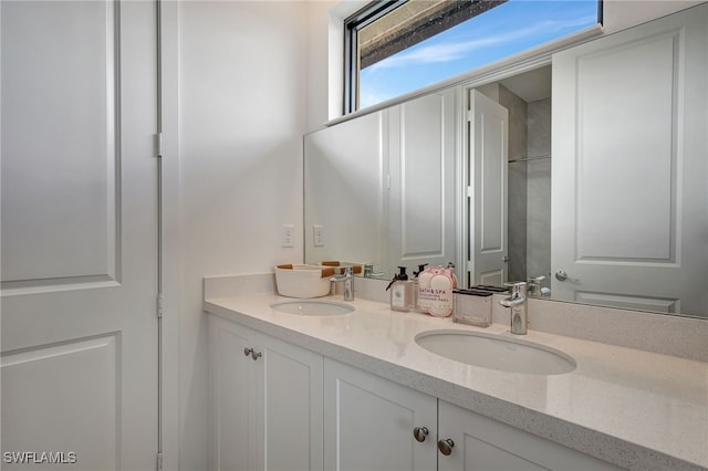 bathroom with vanity