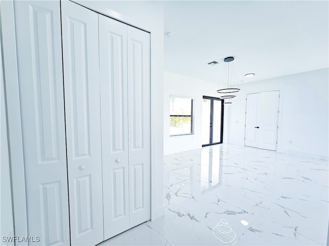 view of tiled spare room