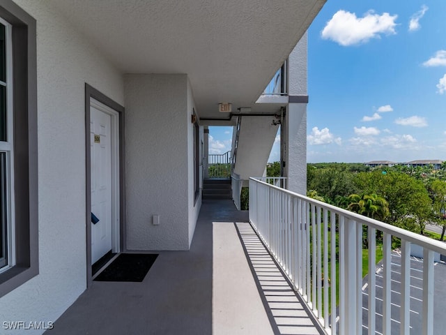 view of balcony