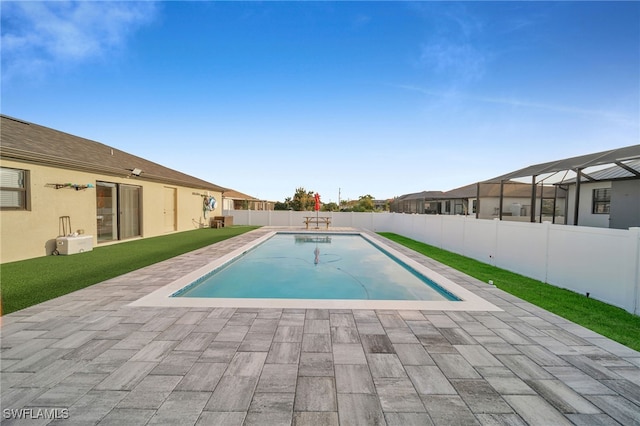 view of pool with a patio area