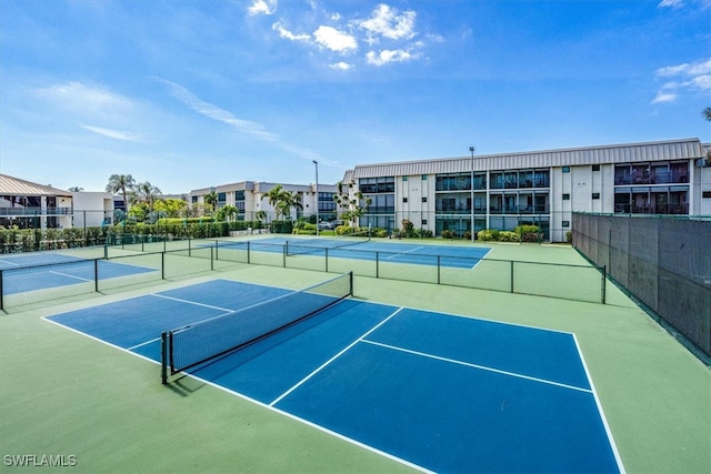 view of tennis court