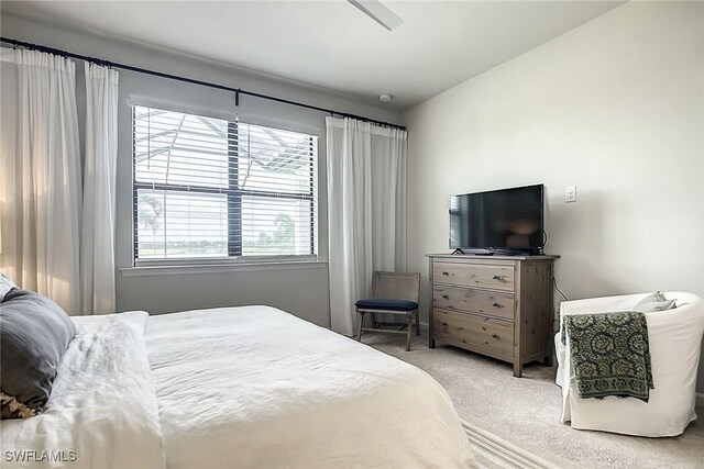 bedroom with carpet floors