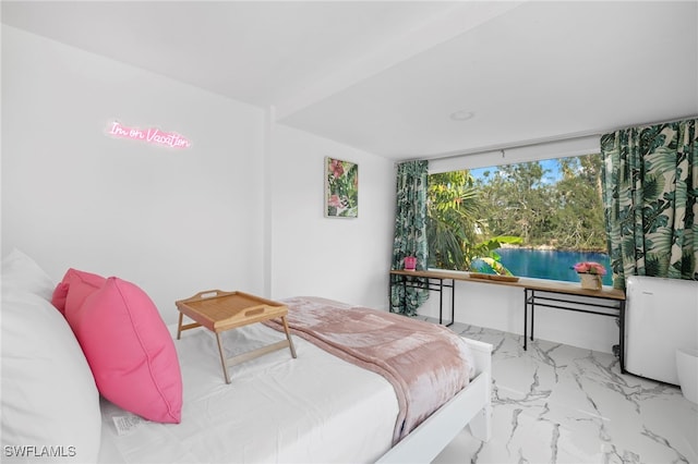 view of tiled bedroom