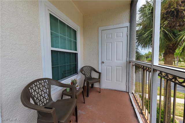 view of balcony