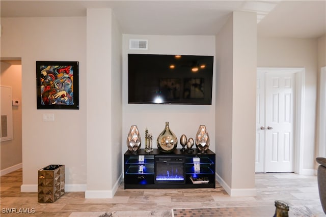 interior space featuring hardwood / wood-style floors