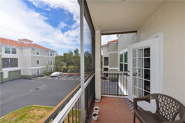 view of balcony